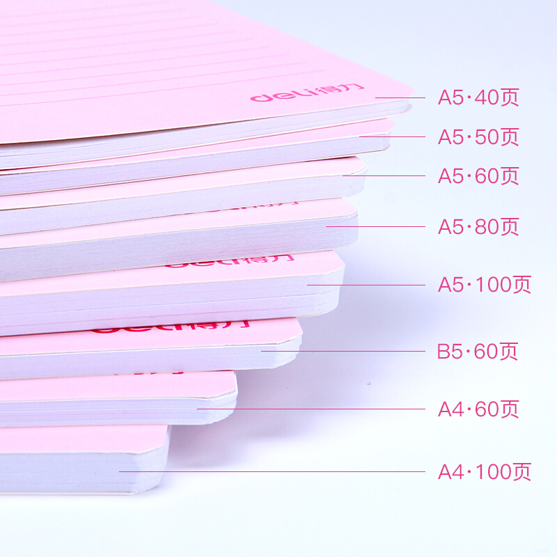 得力（deli） 7684 螺旋裝訂本 記事本 A5/80頁 6本裝_http://lucerna.cn/img/images/C201902/1550813612212.jpg
