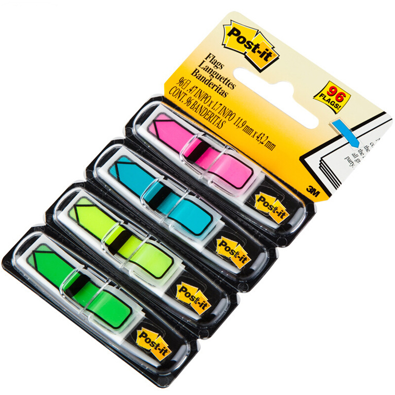 3M（Post-it） 684-ARR4 箭頭指示標(biāo)簽/報(bào)事貼 24片*4色/包_http://lucerna.cn/img/images/C201902/1551164401981.jpg