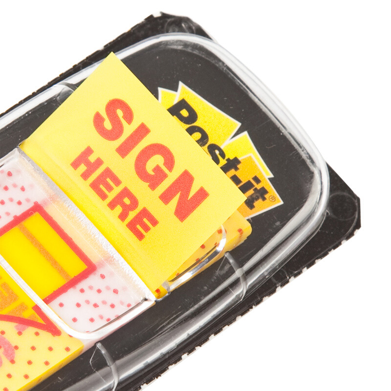 3M（Post-it） 680-SH2 指示標(biāo)簽/簽名標(biāo)簽/箭頭提示標(biāo)簽 25.4*43.2mm 100張/卡_http://lucerna.cn/img/images/C201902/1551166120620.jpg