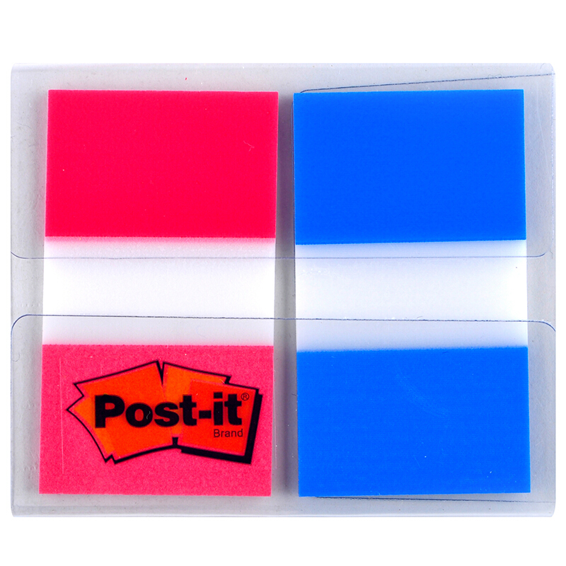3M（Post-it） 680-2PK-1 透明指示標(biāo)簽/報(bào)事貼 紅藍(lán) 20張*2色/包_http://lucerna.cn/img/images/C201902/1551167817142.jpg