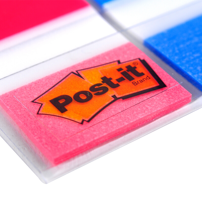 3M（Post-it） 680-2PK-1 透明指示標(biāo)簽/報(bào)事貼 紅藍(lán) 20張*2色/包_http://lucerna.cn/img/images/C201902/1551167817153.jpg