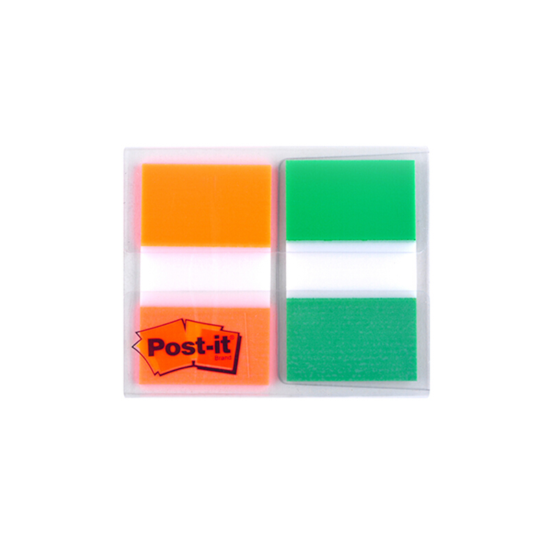 3M（Post-it） 680-2PK-2 透明指示標(biāo)簽/報(bào)事貼 綠橙 20張*2色/包_http://lucerna.cn/img/images/C201902/1551170435024.jpg