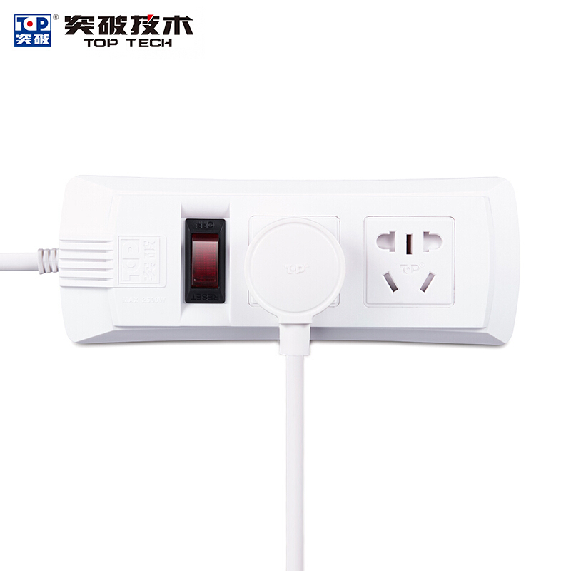 突破（TOP） 新國標電源插座/插線板/排插/接線板(三位總控1.8米)_http://lucerna.cn/img/images/C201902/1551249920842.jpg