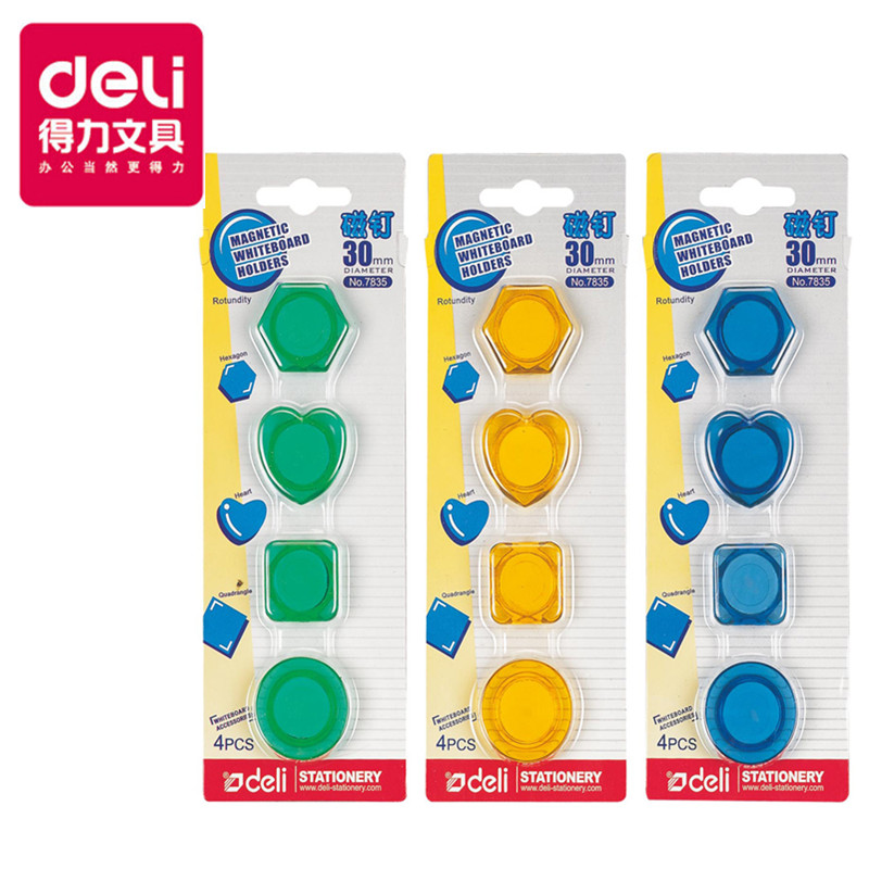 得力（deli） 7835  白板磁扣/吸鐵石/磁粒 磁力強(qiáng)  30mm_http://lucerna.cn/img/images/C201902/1551255183739.jpg