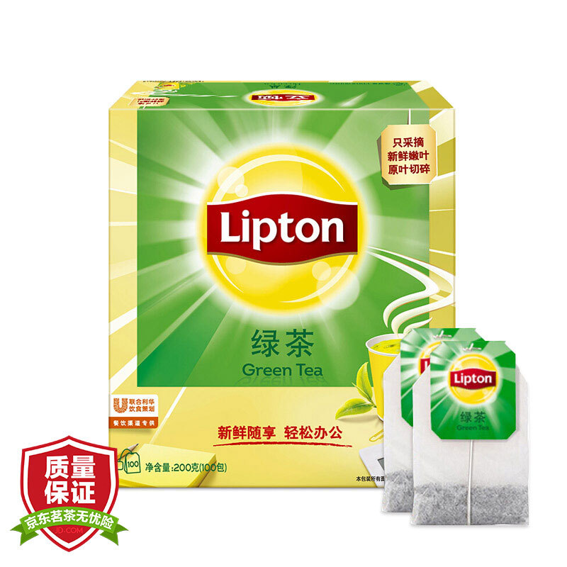立頓（Lipton） 茶葉 100包200g 袋泡茶茶包(綠茶)_http://lucerna.cn/img/images/C201902/1551337854604.jpg