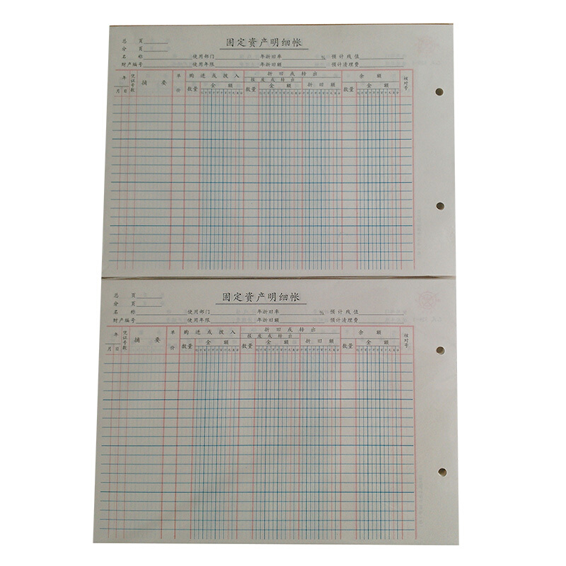 成文厚 528-1 固定資產(chǎn)明細賬賬頁 16K 100頁/包_http://lucerna.cn/img/images/C201903/1551667916934.jpg