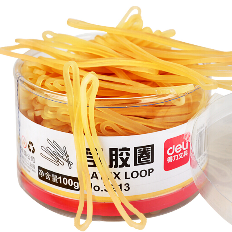 得力（deli） 3213 強韌性乳膠圈 橡皮筋 筒裝100g_http://lucerna.cn/img/images/C201903/1551687787351.jpg