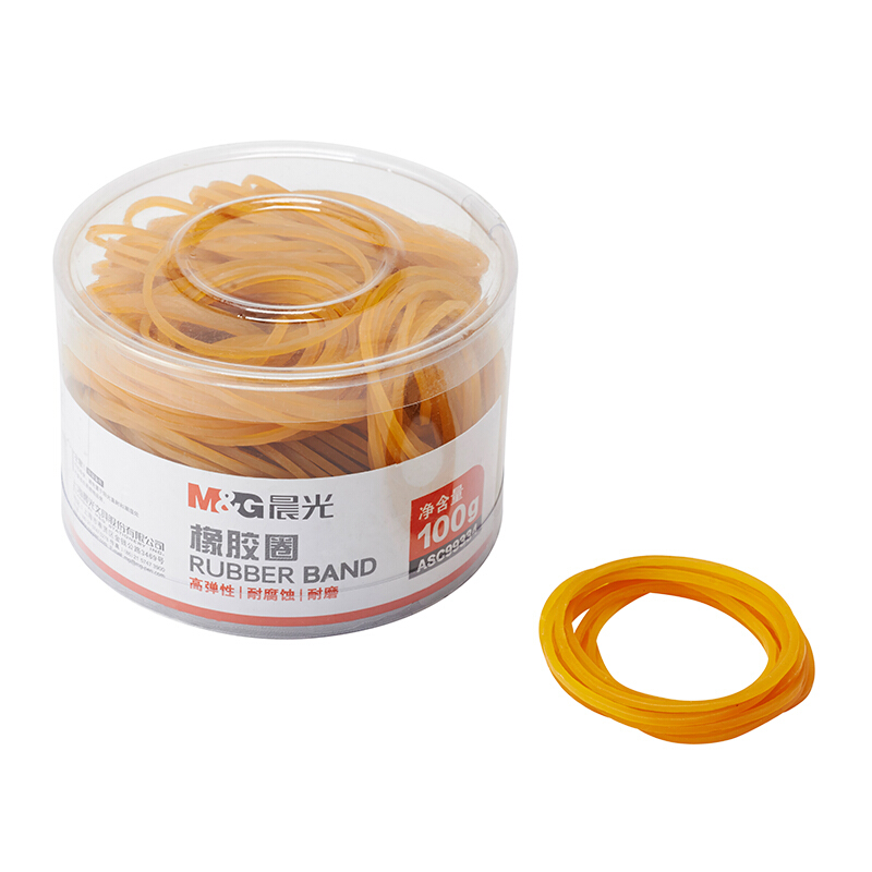 晨光（M&G） ASC99334  辦公橡膠圈 橡皮筋 乳膠圈 筒裝皮筋100g _http://lucerna.cn/img/images/C201903/1551688547101.jpg