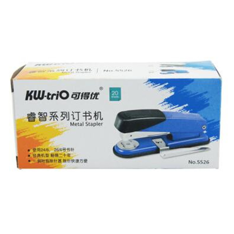 可得優(yōu)（KW-triO） 5526  12#訂書機(jī) 訂書器 附起釘器 顏色隨機(jī)_http://lucerna.cn/img/images/C201903/1551774394460.jpg