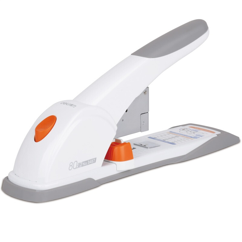 得力（deli） 0487  重型厚層訂書機(80張)(236-2313) 白色_http://lucerna.cn/img/images/C201903/1551776906986.jpg