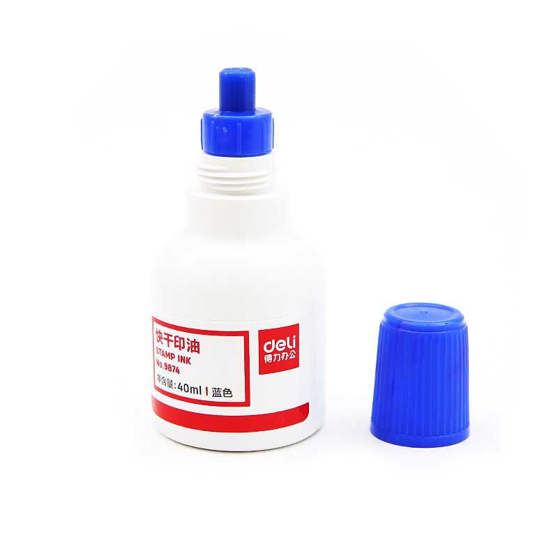 得力（deli） 9874  原子快干印油 印泥 40ml(藍(lán)色)_http://lucerna.cn/img/images/C201903/1552008156331.jpg