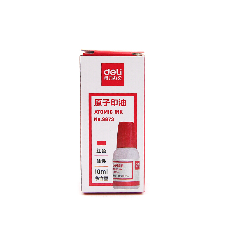 得力（deli） 9873 原子快干印油 印泥 10ml(紅色)_http://lucerna.cn/img/images/C201903/1552008400028.jpg