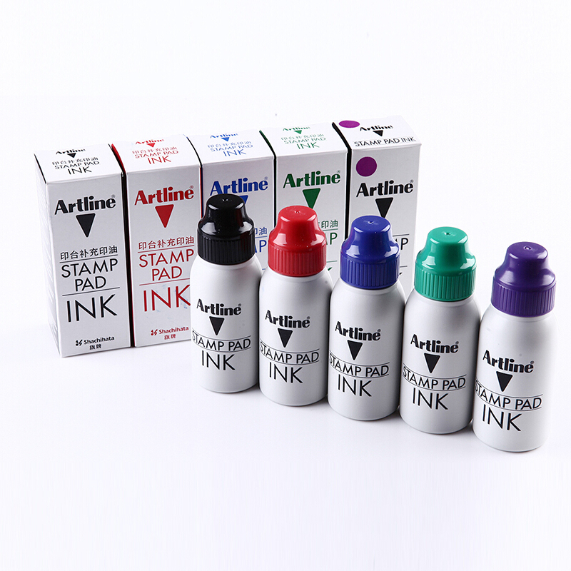 旗牌（Artline） 雅麗ESA-2N 辦公印臺(tái)補(bǔ)充印油50ml(藍(lán)色)_http://lucerna.cn/img/images/C201903/1552013074381.jpg