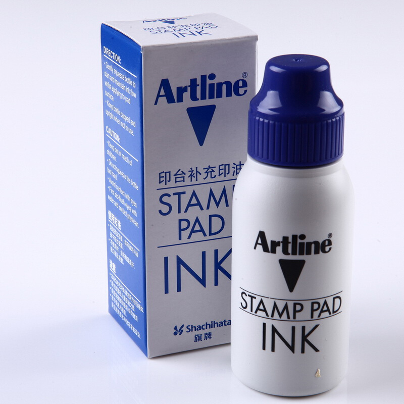 旗牌（Artline） 雅麗ESA-2N 辦公印臺(tái)補(bǔ)充印油50ml(藍(lán)色)