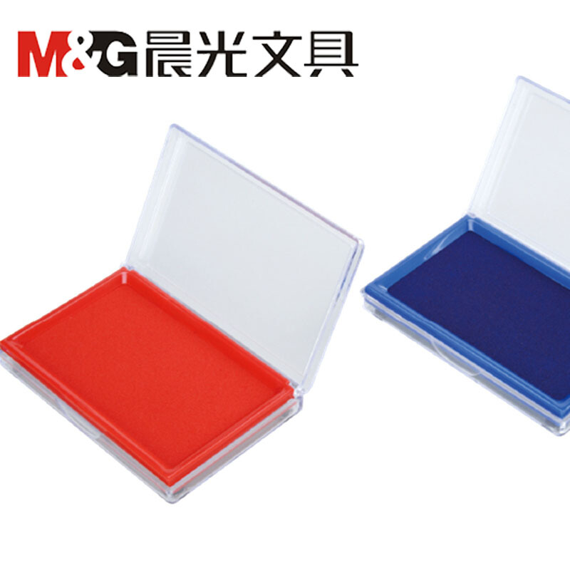 晨光（M&G） AYZ97513 財(cái)務(wù)專用方形透明快干印臺印泥138*88mm(藍(lán)色)_http://lucerna.cn/img/images/C201903/1552026369787.jpg