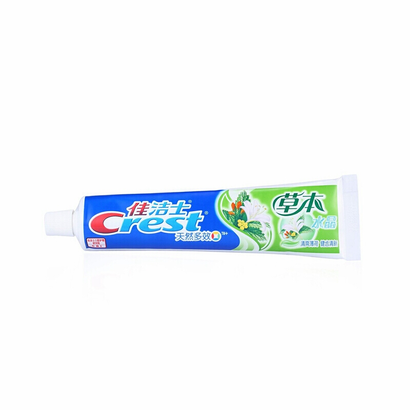佳潔士（CREST） 草本水晶牙膏（清爽薄荷香型）90g_http://lucerna.cn/img/images/C201903/1552036235107.jpg