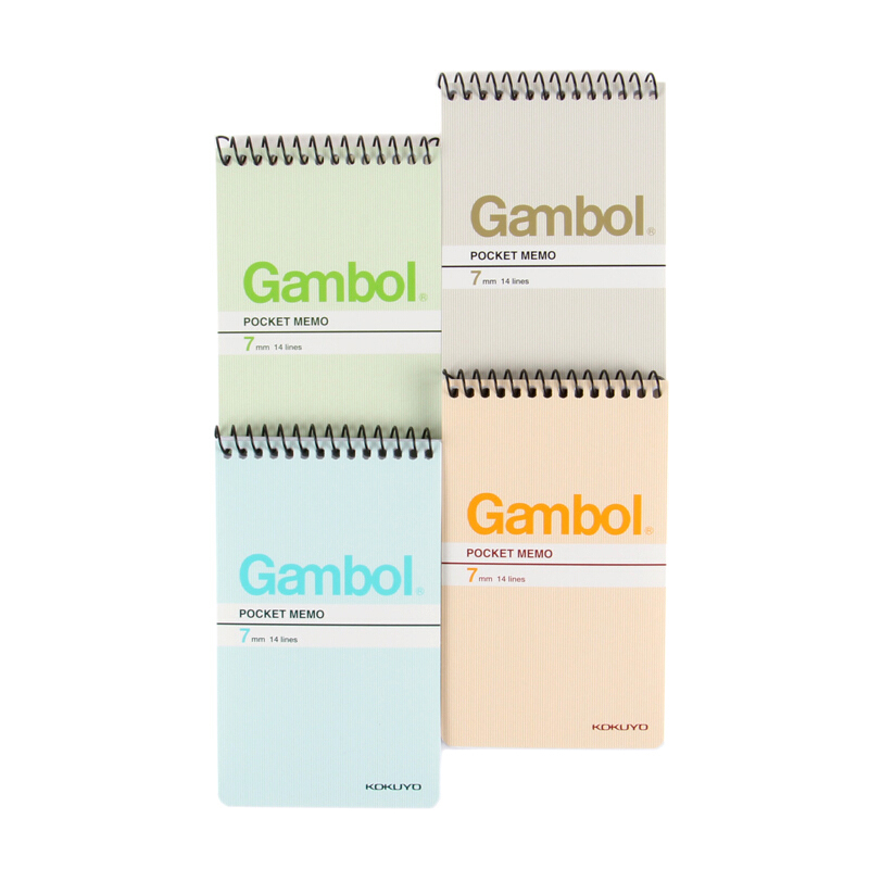 渡邊（Gambol） SA7506 螺旋豎翻筆記本 A7/50頁(yè) 24本/包 (本)_http://lucerna.cn/img/images/C201903/1552284213904.jpg
