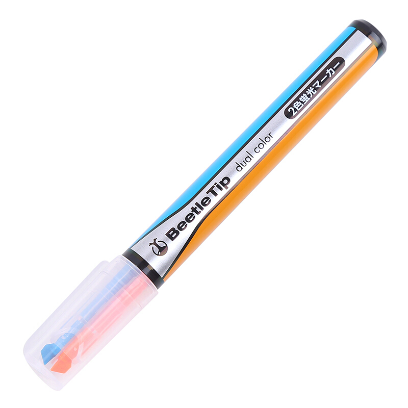 國譽(KOKUYO)雙色甲殼蟲雙頭熒光筆PM-L303-3S_http://lucerna.cn/img/images/C201906/1560924731609.jpg