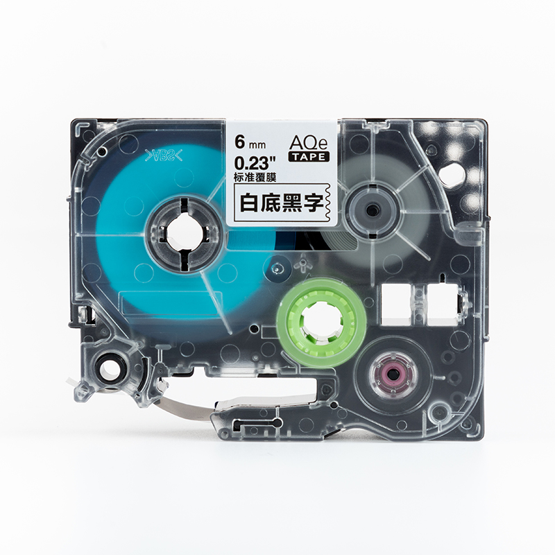 愛墨 AQe-131（12mm）標(biāo)準(zhǔn)覆膜標(biāo)簽打印機(jī)色帶 紅底黑字_http://lucerna.cn/img/images/C201907/1564102878854.jpg