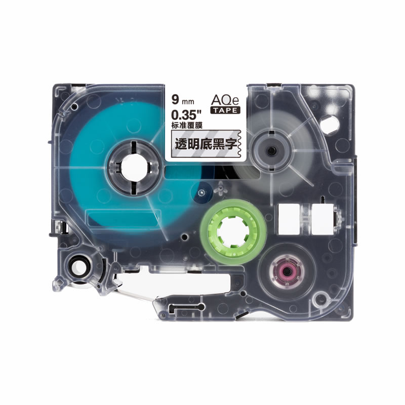 愛墨 AQe-111（6mm）標準覆膜標簽打印機色帶 紅底黑字_http://lucerna.cn/img/images/C201907/1564102918945.jpg