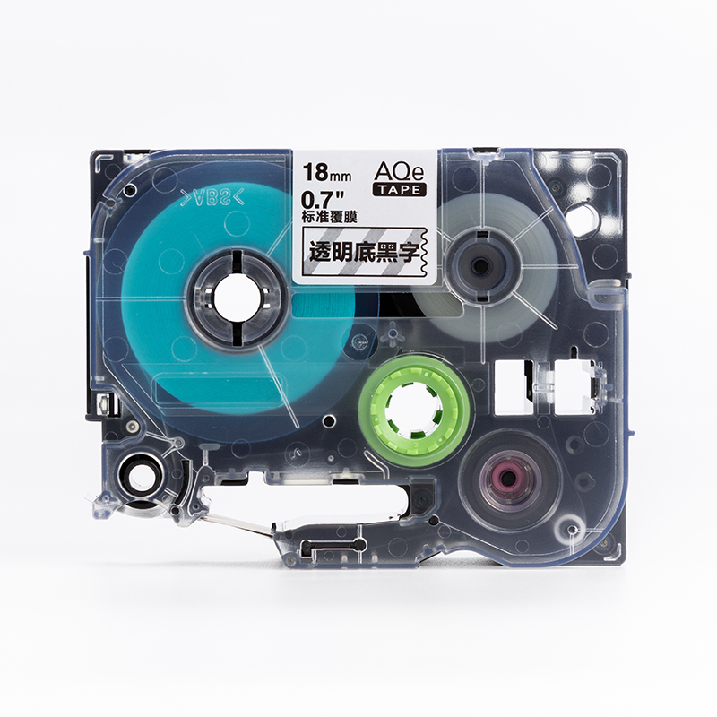 愛墨 AQe-111（6mm）標準覆膜標簽打印機色帶 紅底黑字_http://lucerna.cn/img/images/C201907/1564102918986.jpg