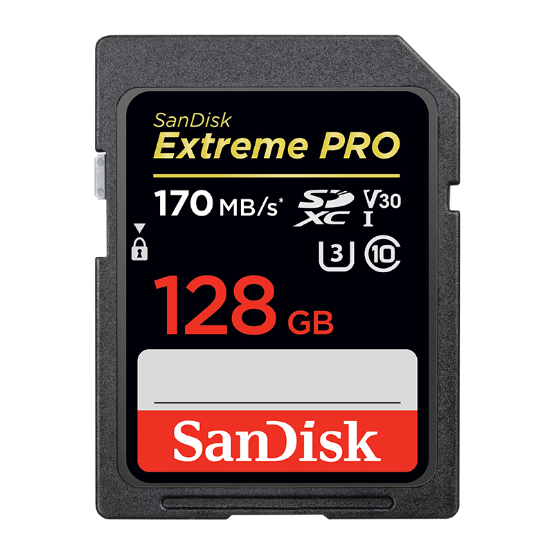 閃迪(SanDisk) 128GB SD存儲卡 讀速170MB/s U3 C10 V30 4K至尊超極速版_http://lucerna.cn/img/images/C202007/1594279419746.jpg