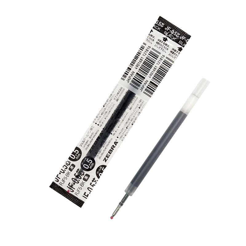 斑馬（ZEBRA）0.5mm按動(dòng)中性筆替芯RJF5-BK/10支裝(黑色筆芯)_http://lucerna.cn/img/images/C202007/1594368373316.jpg