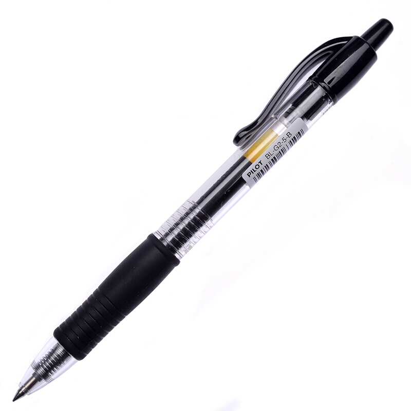 百樂（PILOT）BL-G2-5-B 按動中性筆啫喱筆 簽字筆0.5mm 12支/盒 (黑色) _http://lucerna.cn/img/images/C202007/1594869773291.jpg