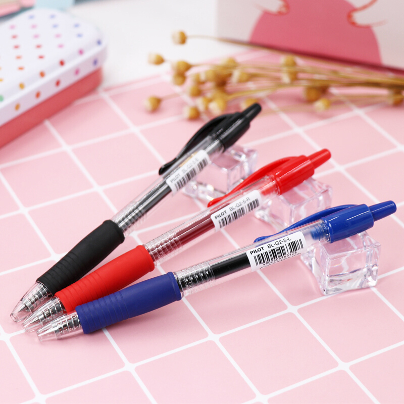 百樂（PILOT）BL-G2-5-B 按動中性筆啫喱筆 簽字筆0.5mm 12支/盒 (黑色) _http://lucerna.cn/img/images/C202007/1594869778792.jpg