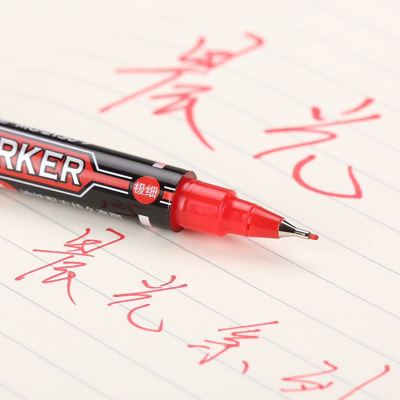 晨光（M&G） MG 2130 小雙頭油性記號(hào)筆 單支裝（紅色）_http://lucerna.cn/img/images/C202008/1598340415238.jpg