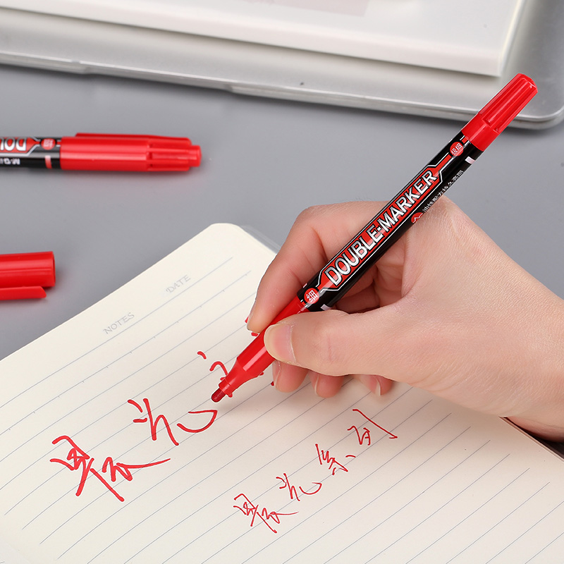 晨光（M&G） MG 2130 小雙頭油性記號(hào)筆 單支裝（紅色）_http://lucerna.cn/img/images/C202008/1598340419136.jpg