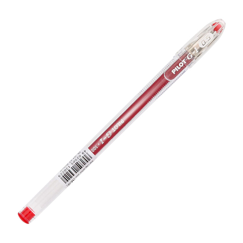 百樂（PILOT）BL-G1-5T 子彈頭中性筆啫喱筆 簽字筆0.5mm/12支裝（紅色）_http://lucerna.cn/img/images/C202009/1598929016661.jpg