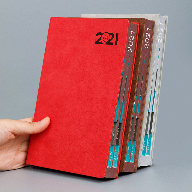 朗捷 2021年 日程本 A5 效率手冊(cè) 紅色（2021年單本）_http://lucerna.cn/img/images/C202012/1606807607934.jpg