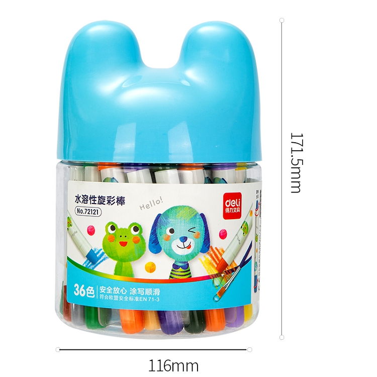 得力(deli) 36色 水溶性油畫棒 可水洗蠟筆 72121_http://lucerna.cn/img/images/C202103/1615965107702.jpg