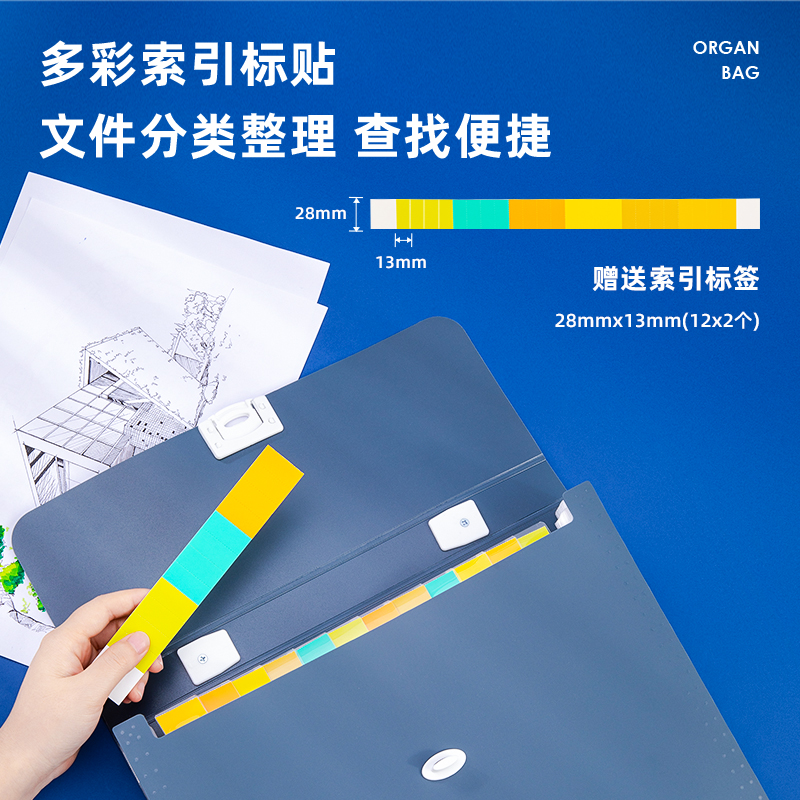 得力(deli)13格A4手提風(fēng)琴包多層文件夾 樂(lè)素系列學(xué)生試卷收納袋資料冊(cè)補(bǔ)習(xí)包 淺藍(lán)72593_http://lucerna.cn/img/images/C202107/1625818245452.jpg