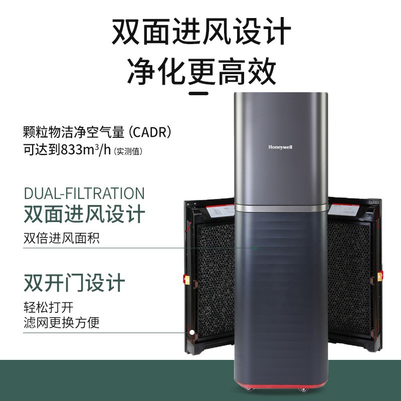 霍尼韋爾（Honeywell） KJ810G93G空氣凈化器 商務(wù)辦公除甲醛 大空間除霧霾凈化器遙控款_http://lucerna.cn/img/images/C202204/1648864602319.jpg