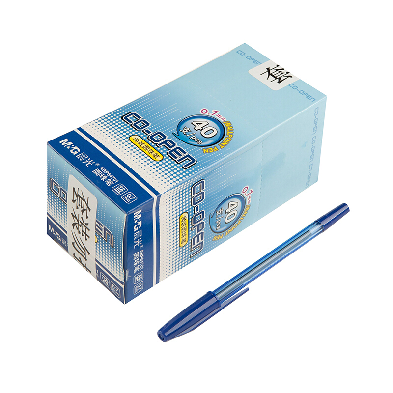 晨光（M&G） ABP64701 子彈頭圓珠筆 中油筆 原子筆0.7mm 40支/盒 (簡約藍色) _http://lucerna.cn/img/sp/101/586bc99c-dd6b-4a37-8643-95da146753d7.jpg