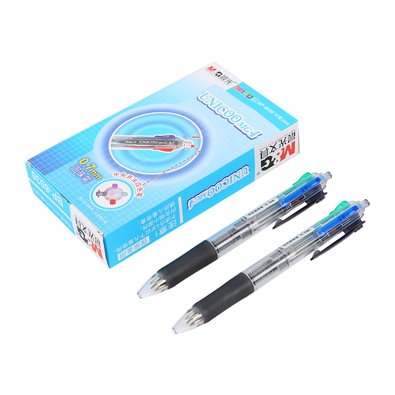 晨光（M&G） BP8030 四色子彈頭按動圓珠筆 多功能中油筆原子筆0.7mm,12支/盒_http://lucerna.cn/img/sp/101/ff859beb-e1e4-4452-985f-7dff551637e0.jpg