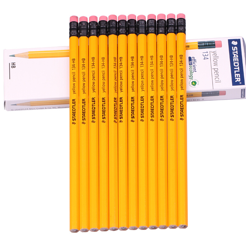 施德樓（Staedtler） 134 黃桿鉛筆 帶橡皮頭 12支裝（HB）_http://lucerna.cn/img/sp/102/678471d3-11df-4155-8d50-decb06d3cf97.jpg