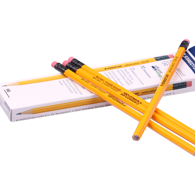 施德樓（Staedtler） 134 黃桿鉛筆 帶橡皮頭 12支裝（HB）_http://lucerna.cn/img/sp/102/6c8b6986-3060-422a-aae0-12ff85255840.jpg