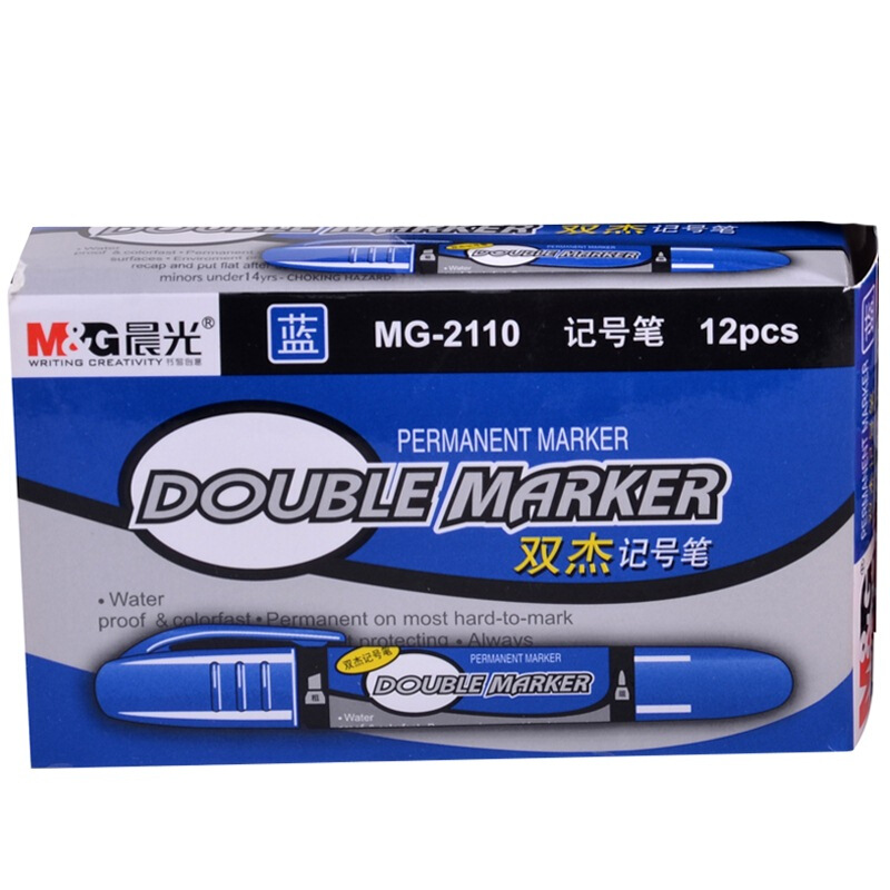 晨光（M&G） MG2110 大雙頭油性記號筆 12支/盒（藍色）_http://lucerna.cn/img/sp/104/80060bcf-be61-47f0-ac4a-59b997717d8a.jpg
