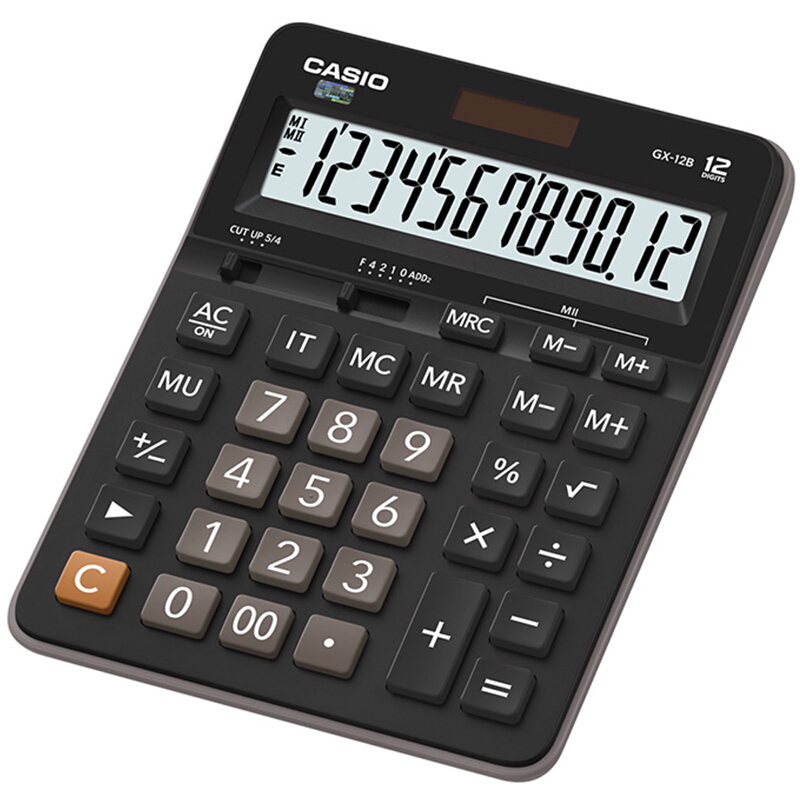 卡西歐（CASIO） GX-12B 商務(wù)計(jì)算器 超大型機(jī) 黑色 GX-12BS升級(jí)款_http://lucerna.cn/img/sp/139/749ba5e3-c7dc-476b-867e-645f45aab349.jpg