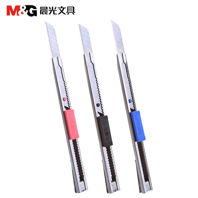 晨光（M&G） ASS91314 金屬美工刀 裁紙刀 壁紙刀 顏色隨機_http://lucerna.cn/img/sp/142/40483666-1327-4332-81c9-74dcd122f14a.jpg