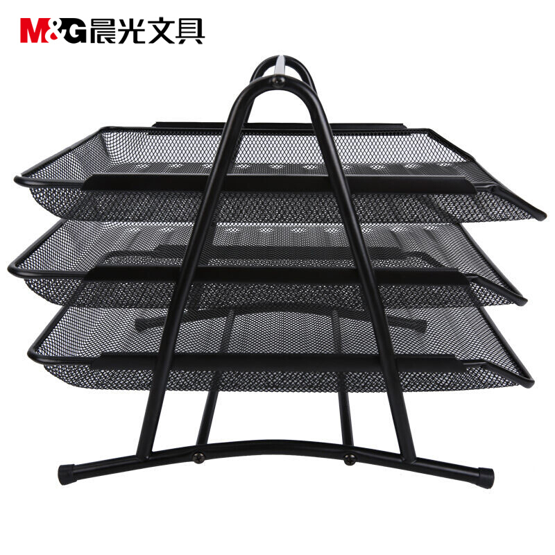 晨光（M&G） ADM94754 三層金屬網(wǎng)格文件盤文件架文件座 黑色_http://lucerna.cn/img/sp/146/44751075-9e91-4e60-859f-6bfe090c1760.jpg