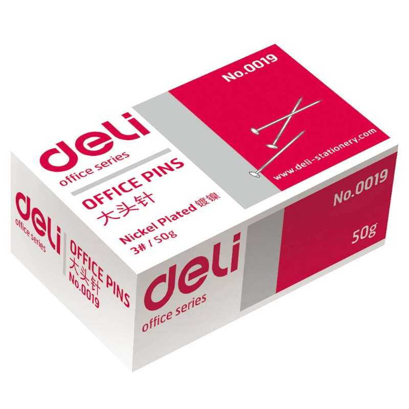 得力（deli） 0019 辦公專用3號(hào)鍍鎳裝大頭針 100枚盒 （10盒裝）_http://lucerna.cn/img/sp/160/47a2bb27-f8d4-480d-86d8-e0b91e316cf3.jpg