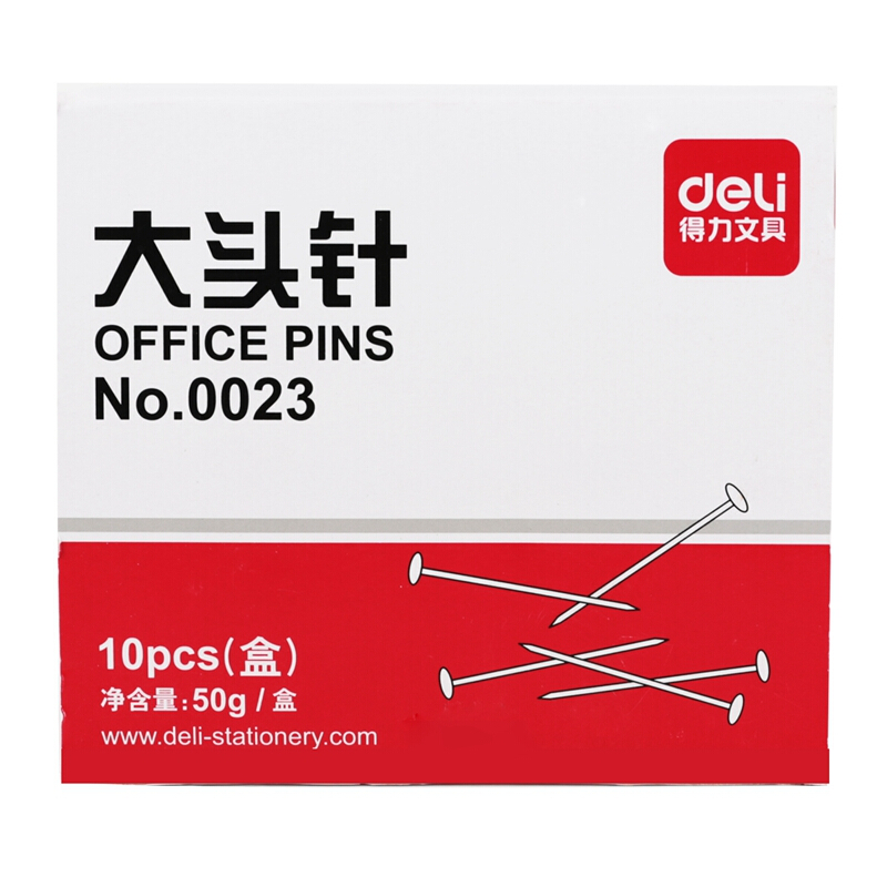 得力（deli） 0023 PP盒裝大頭針 單盒 50g盒 （單盒裝）_http://lucerna.cn/img/sp/160/a140cb5d-367b-4ae7-93b0-21cff708a3a2.jpg