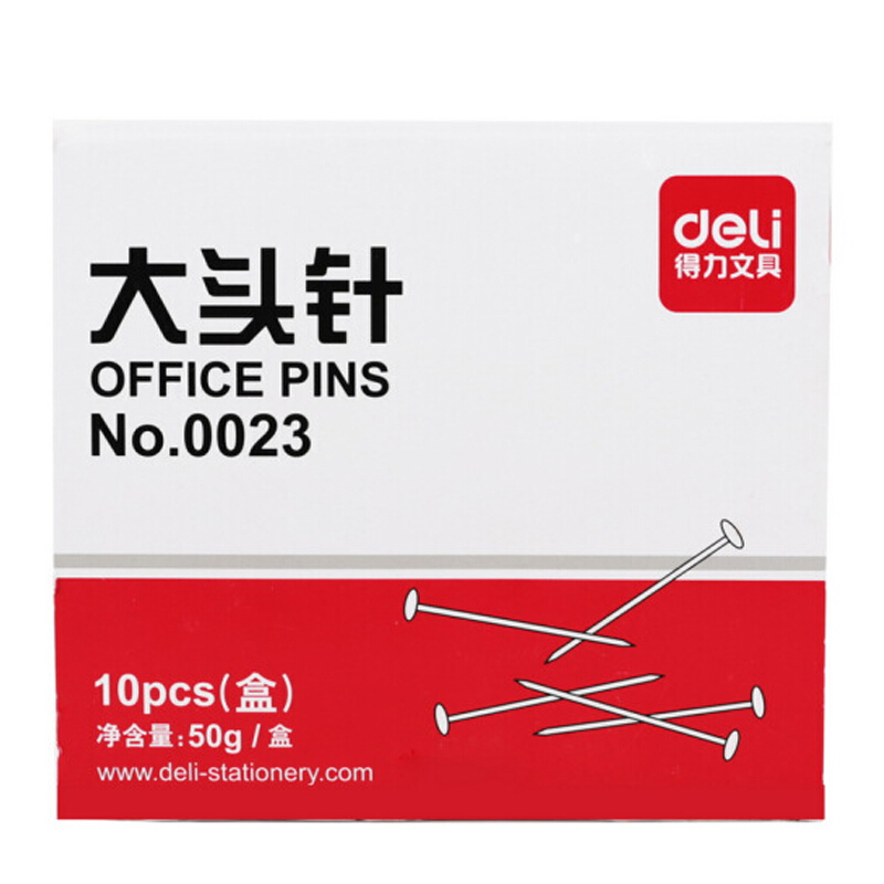 得力（deli） 0023 PP盒裝大頭針 單盒 50g盒 _http://lucerna.cn/img/sp/160/da2a1079-be64-4bb9-b31e-2ff111e9f064.jpg