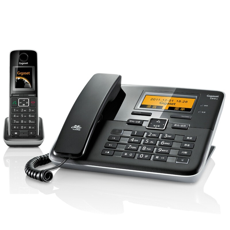 集怡嘉（Gigaset） C810A 原西門子品牌 無繩數(shù)字答錄電話機(jī)免提通話一拖一子母機(jī)(鋼琴黑)_http://lucerna.cn/img/sp/2147/68cfff58-0acb-450b-9e8a-34d733d7fa3f.jpg
