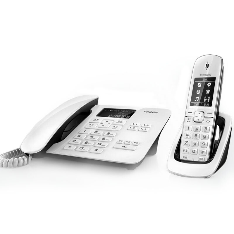飛利浦（PHILIPS） DCTG492 語音報(bào)號黑名單中文數(shù)字子母機(jī)一拖一家用辦公會(huì)議坐固定固話無線電話機(jī)座機(jī)無繩電話機(jī)（白色）_http://lucerna.cn/img/sp/2147/baa59989-d853-4300-b684-10a7d380c986.jpg