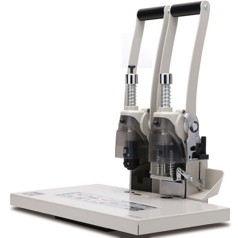 得力（deli） T502 財(cái)務(wù)憑證裝訂機(jī)智能型憑證單據(jù)打孔機(jī) 智能省力手動(dòng)型（白灰）_http://lucerna.cn/img/sp/253/78af8fc5-d5fc-424e-ac1c-98683c2333b3.jpg